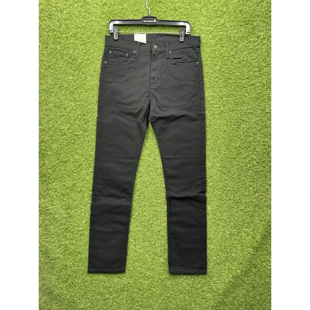 Levis 510 Jeans Mens 31x32 Skinny Fit Black Denim Stretch Sits Below Waist NWT